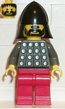 LEGO cas030 Fright Knights - Knight 3, Red Legs, Black Neck-Protector