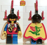 LEGO cas219 Dragon Knights - Dragon Master, Red Plumes, Dragon Cape