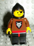 LEGO cas255 Wolf People - Wolfpack 2 with Brown Arms, Black Hood, no Cape